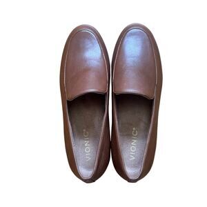 *Rare* NWT Vionic Cleo Brown Minimalist Serifos Leather Women's Loafer- Size 7